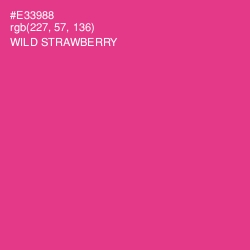 #E33988 - Wild Strawberry Color Image